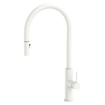 Kaya Pull-Out Sink Mixer - White (Matt)