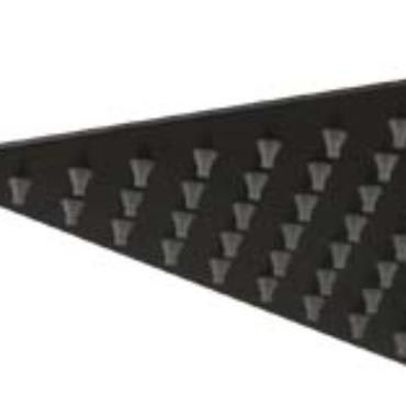 200mm Square Shower Head - Black