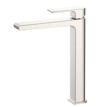 Beki Tall Basin Mixer - Brushed Nickel