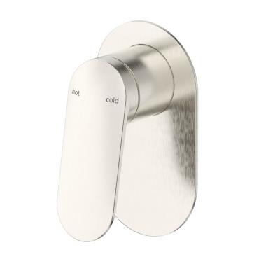 Lantra Shower Mixer - Oval Plate - Brushed Nickel