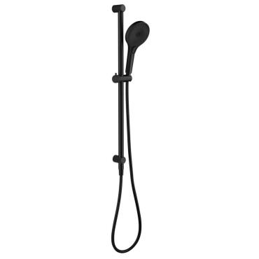 Mica Fluted Shower Rail - Inbuilt Inlet - Dusk Bronze
