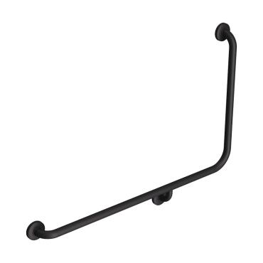 90° Accessible Care Grab Rail - Black (Matt)