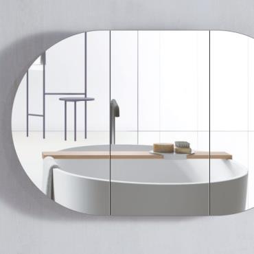 Amber Shaving Cabinet Range - Prime Oak