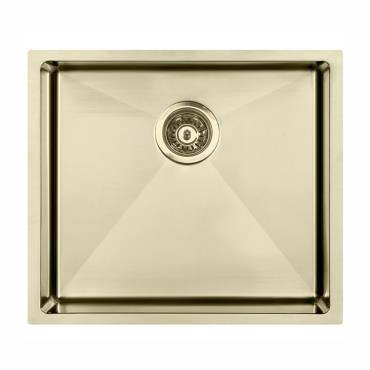 Atlas Single Bowl Sink 550 x 450 - Brushed Gold