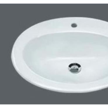 Aussie Oval Basin - White (Gloss)