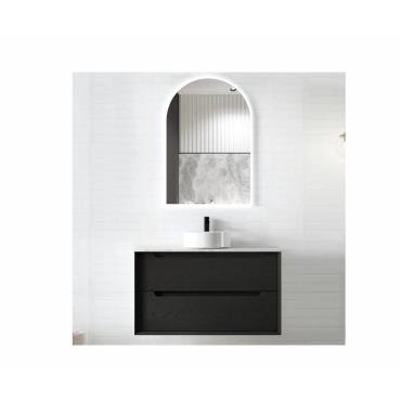 Byron Wall Hung Vanity Range - Black Oak