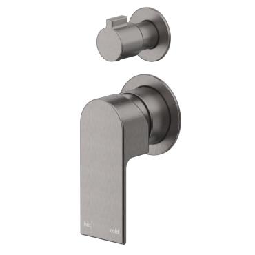 Eleniko Shower Mixer Diverter - 2P - Gun Metal Grey