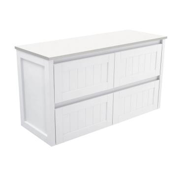Hampton Wall Hung Vanity - White (Matt)