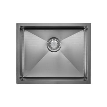 Hana Anti-Scratch 40L Single Bowl Sink PVD Gun Metal - Gun Metal Grey