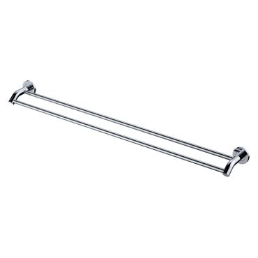 Kaya Round Double Towel Rail - Black