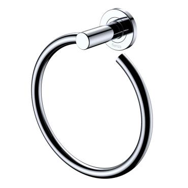 Kaya Round Hand Towel Ring - Black