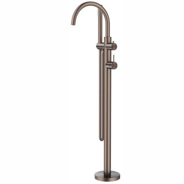 Mica Freestanding Bath Mixer w/ Handshower - Dusk Bronze