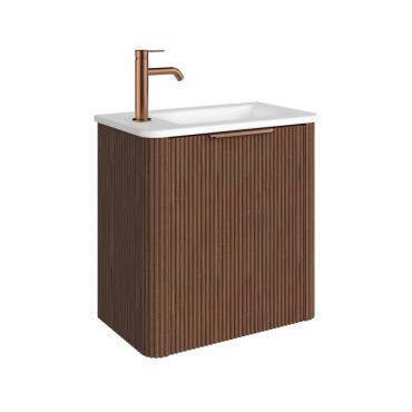 Minka Mini Wall Hung Vanity - Walnut