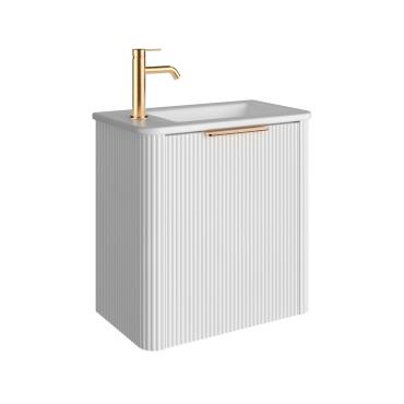 Minka Mini Wall Hung Vanity - Satin White