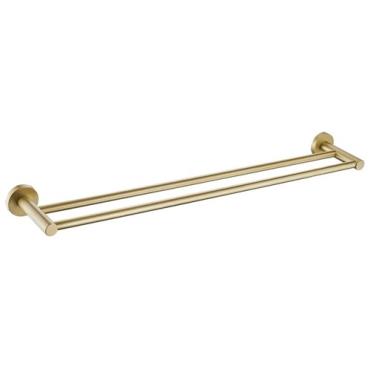 Parker Brushed Gold Double Towel Rail