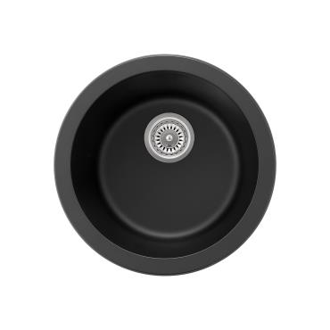 Sierra Composite Round Sink - White