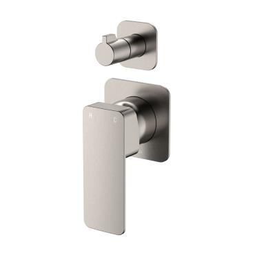 Tono Wall Diverter Mixer 2 Plate - Brushed Nickel
