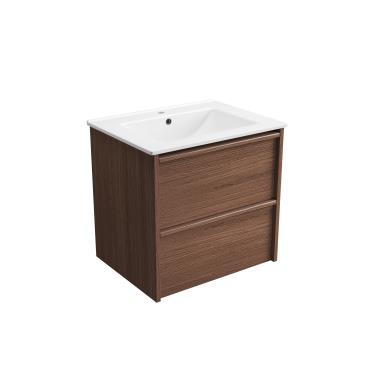 Venetta Framed Wall Hung Vanity - Walnut
