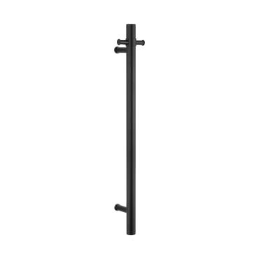 Vertical Heated Towel Rail - Black (Matt)