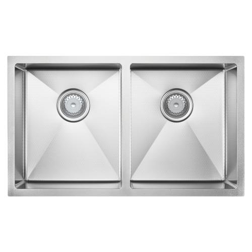 SINKS AND TROUGHS - Hana Anti-Scratch 27L/27l Double Bowl Sink - Stainless Steel, Sink Only