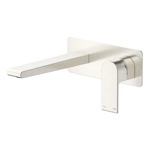 TAPWARE - Beki Wall Spout Combo Single Plate - Brushed Nickel