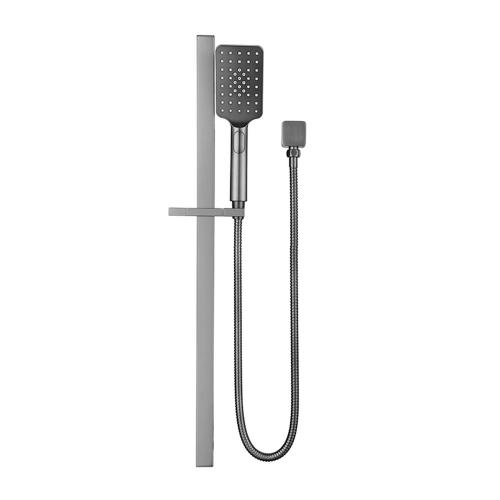 TAPWARE - Cresta Single Shower Rail - Gun Metal Grey