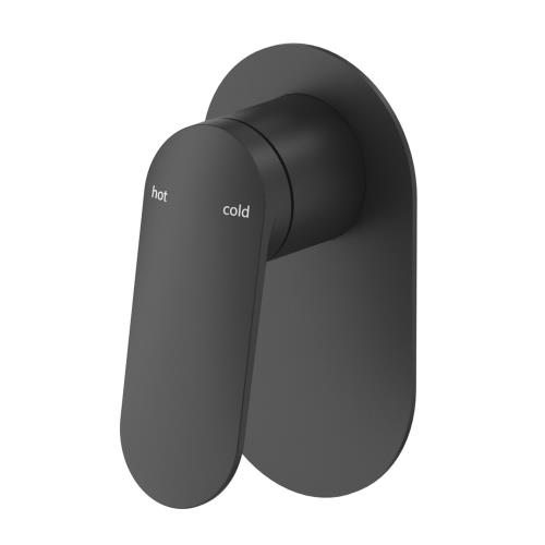 TAPWARE - Lantra Shower Mixer - Oval Plate - Black