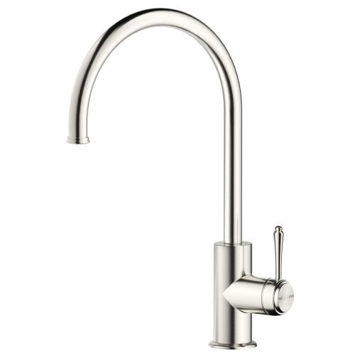 TAPWARE - Mica Heritage Gooseneck Sink Mixer - Brushed Nickel