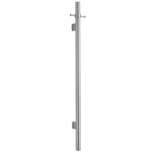 ACCESSORIES - Mica Vertical Heated Towel Rail - Brushed Nickel