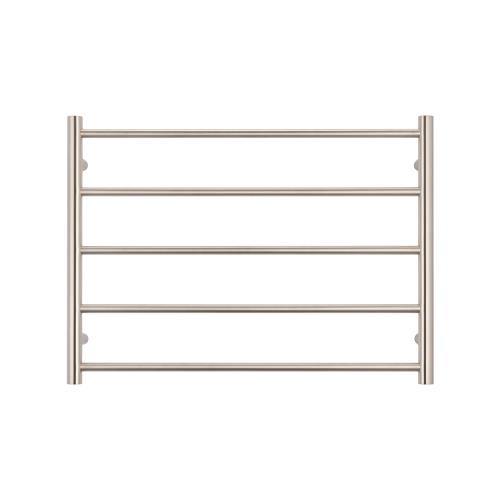 ACCESSORIES - 5 Bar Heated Towel Ladder - Round - 240 Volt - Brushed Nickel