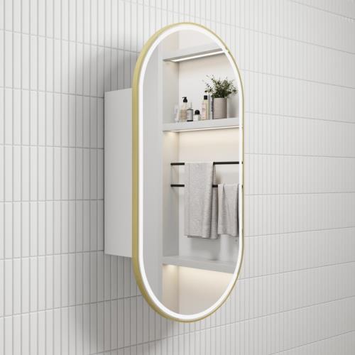 MIRRORS AND CABINETS - Beau Monde LED Shaving Cabinet - 