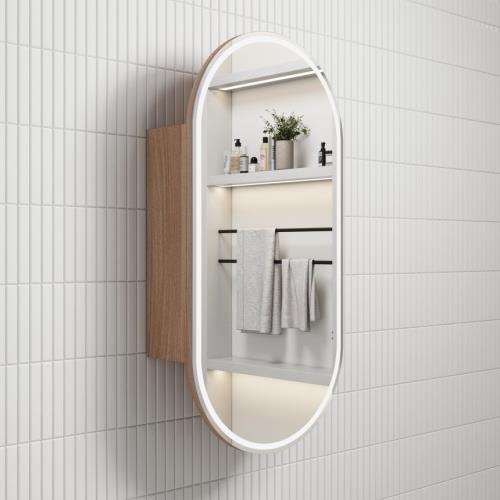 MIRRORS AND CABINETS - Beau Monde LED Shaving Cabinet - 