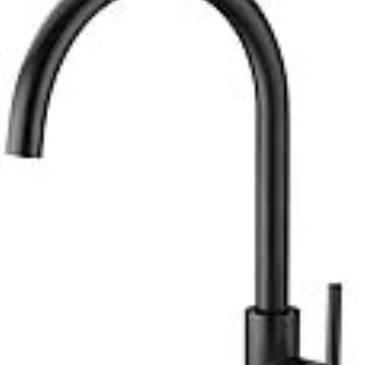 TAPWARE - Black Rondo High Rise Kitchen Mixer - 