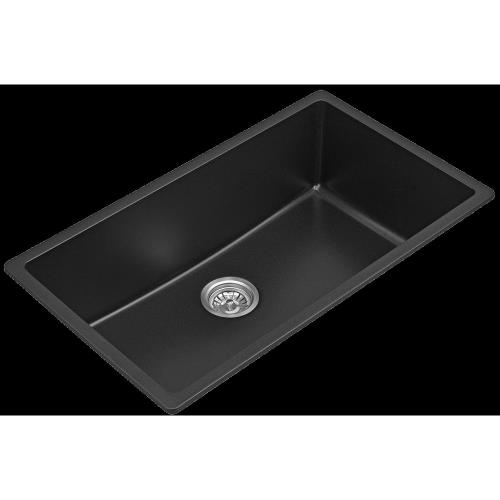 KITCHEN & LAUNDRY - BLACK Single Bowl Sink - LARGE - 