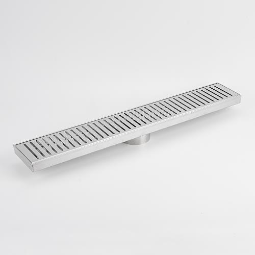 SHOWERS - Brushed Satin Shower Channel - Slotted Lid