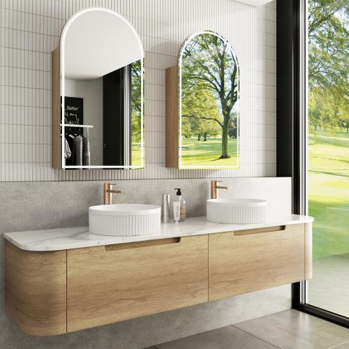 VANITIES - Carita Wall Hung Vanity - 1800mm(Double Bowl)