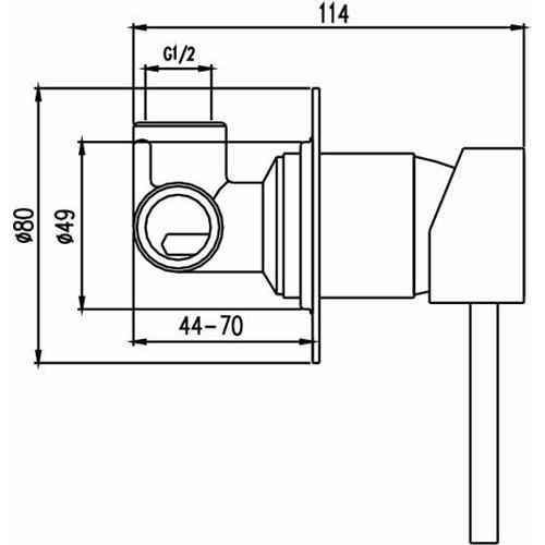TAPWARE - Ideal Wall Mixer - 
