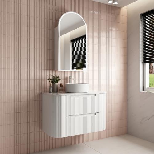 VANITIES - Curva Wall Hung Vanity - 900mm