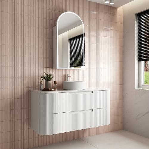 VANITIES - Curva Wall Hung Vanity - 1200mm