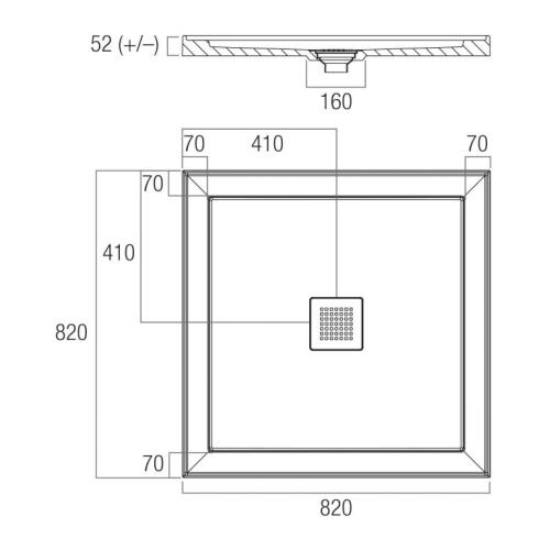 SHOWERS - ECO Shower Bases - UNDER 1000mm - 