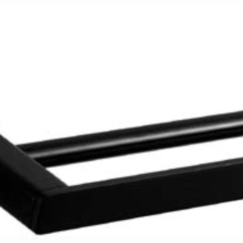 ACCESSORIES - Elegant Black Double Towel Rail - 