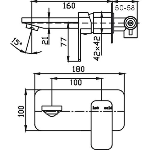 TAPWARE - Elegant Mixer and Spout Combo - 