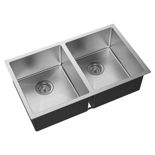 KITCHEN & LAUNDRY - Hana Stainless Steel Double Bowl Sink - Sink Only