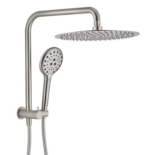 TAPWARE - Lennie Brushed Nickel Double Shower on Bracket - 