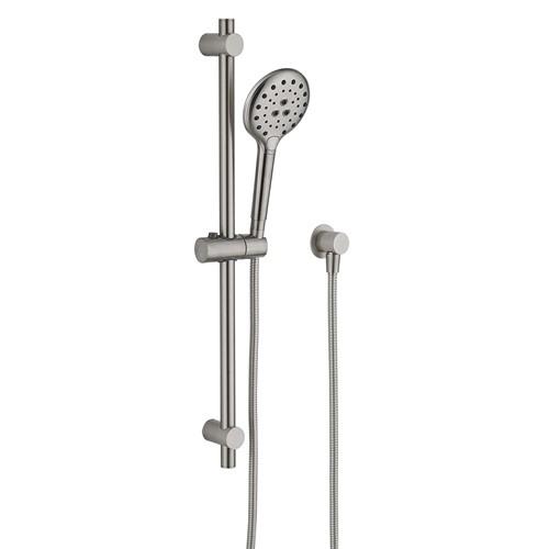 TAPWARE - Lennie Brushed Nickel Round Shower on Rail - 