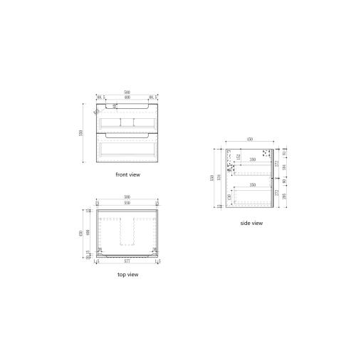 VANITIES - Lovina Tier Wall Hung Vanity - 