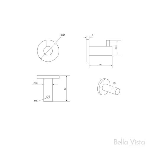 ACCESSORIES - Mica Robe Hook - 