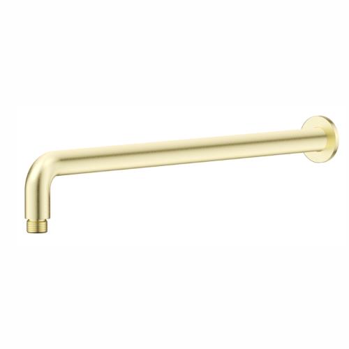 TAPWARE - Mica Wall Shower Arm - 450mm - Curved - French Gold