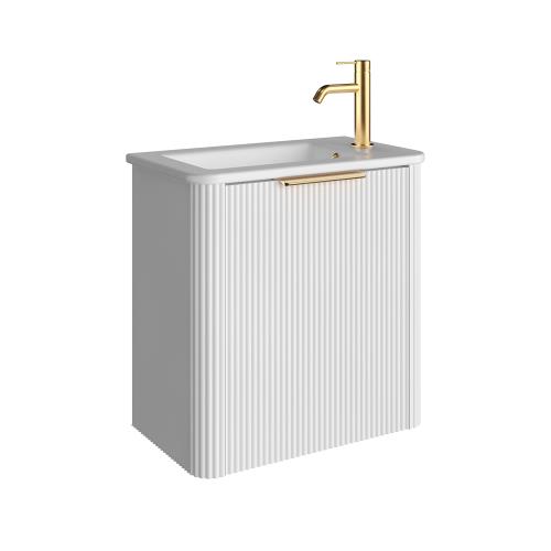  - Minka Mini Wall Hung Vanity - Satin White