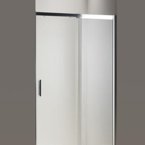 SHOWERS - Miramar Adjustable Sliding Shower Screen Front Only - Chrome - 